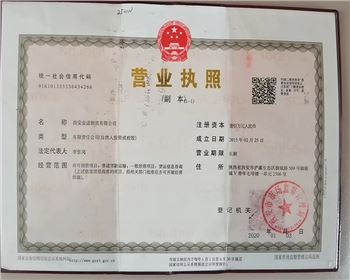 西安金通物流有限公司營業執照